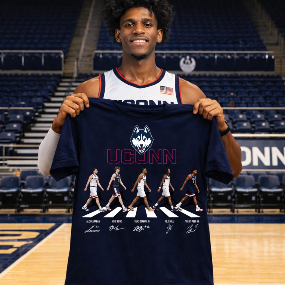 UConn Huskies' 2026 East Regional Championship T-Shirt Basketball Clothes Fan Gear