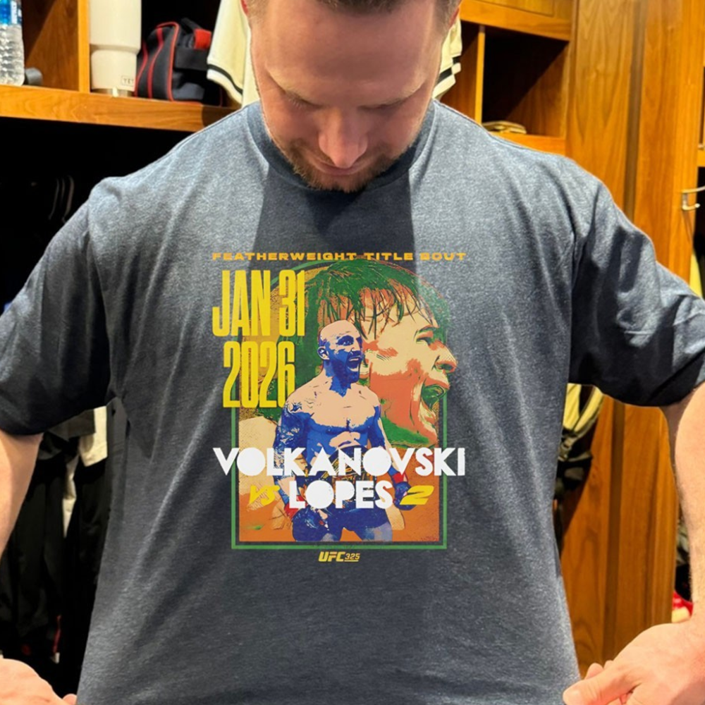 UFC 325 Volkanovski Vs Lopes 2 Featherweight Title Bout Match Up Shirt Fan Apparel