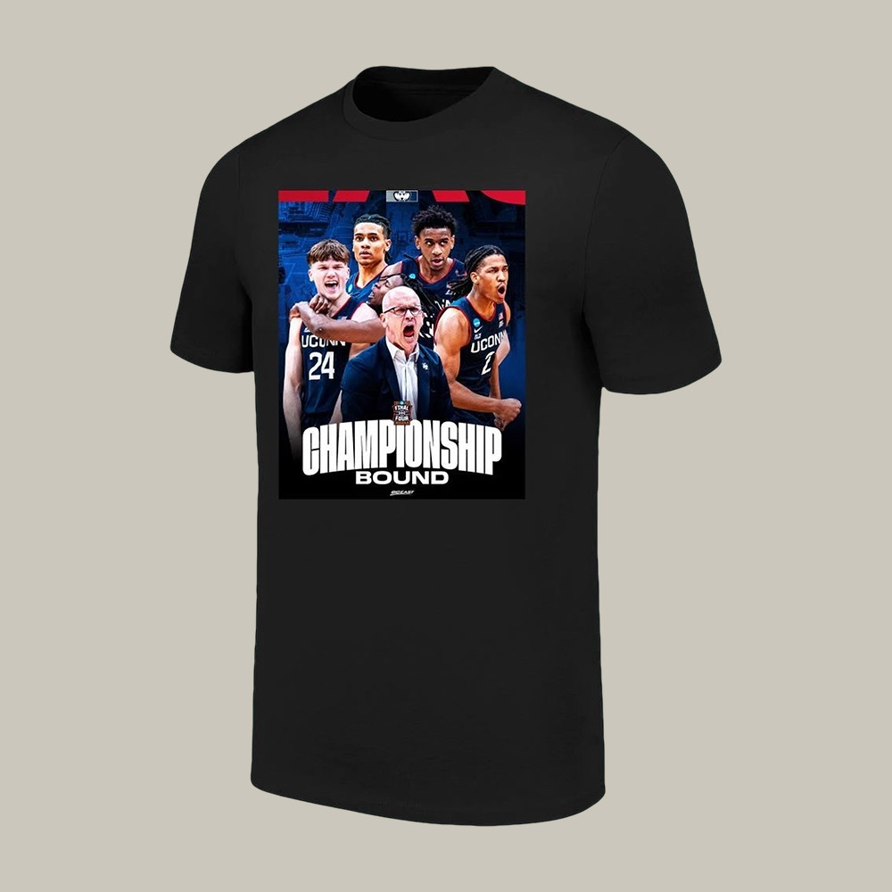 Uconn Huskies Times In Years Men's Basketball Championship Bound T-Shirt Game Day Clothing