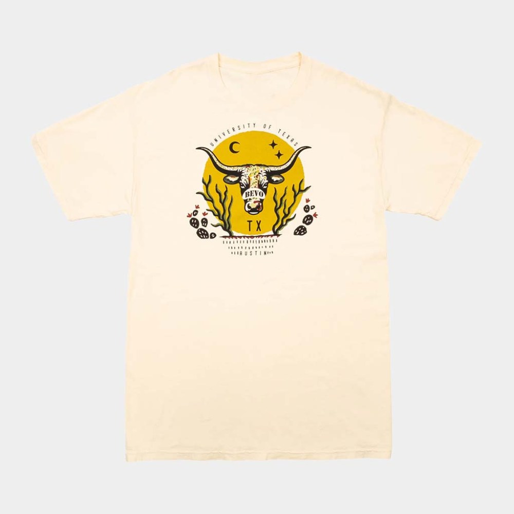 University Co Op Merch Texas Longhorns Bevo And Sun T-Shirt Gifts For Husband