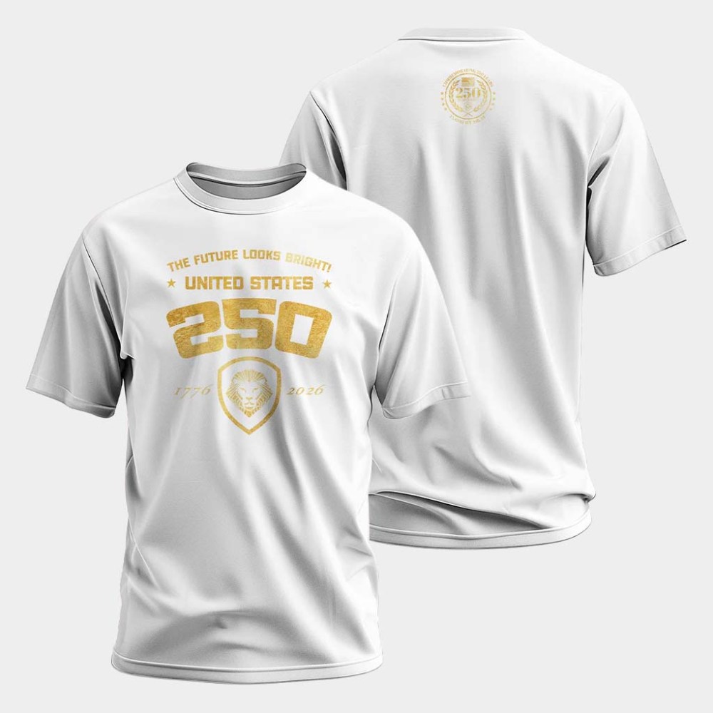 Valuetainment Merch USA 250 Collection Shirt Future Looks Bright USA 250 T-Shirt Husband Gifts