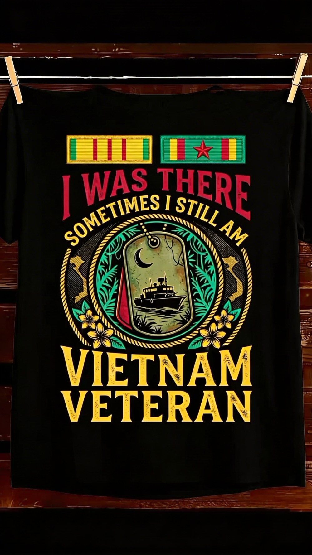 Vietnam Service Ribbon T Shirt 1776 2026 250th Anniversary Veteran Tribute Gift For Him