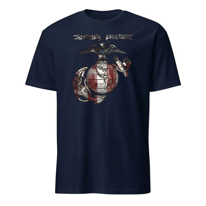 Vintage EGA T Shirt Marine Corps Eagle Globe Anchor Heritage Apparel Gift For Veterans