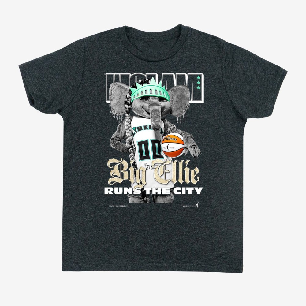 WSLAM Cover Tee Big Ellie T-Shirt New York Liberty Merch Basketball Lover Gift Idea