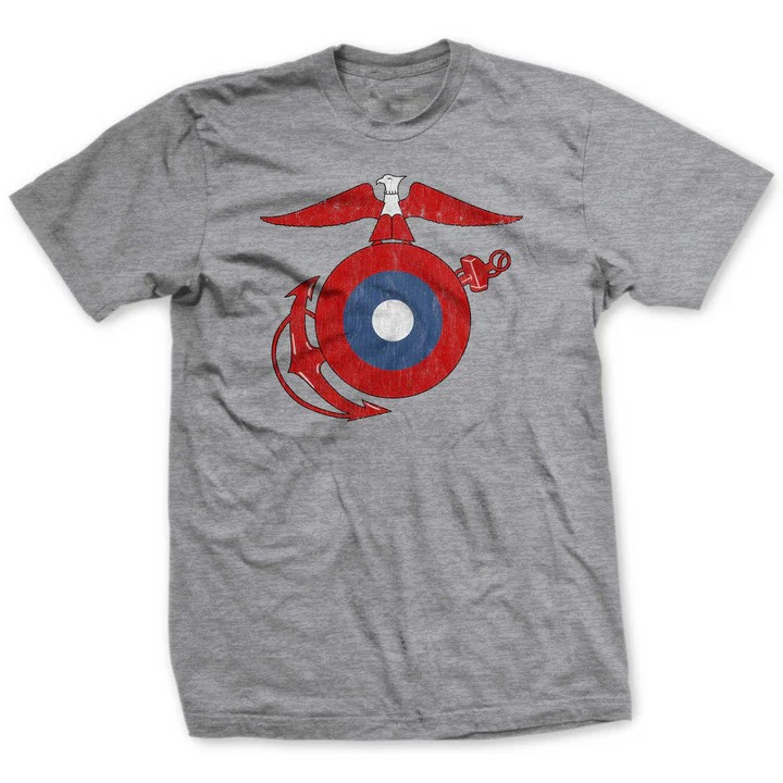 WWI EGA T Shirt Marine Corps Vintage Military Heritage Apparel Gift For History Collectors