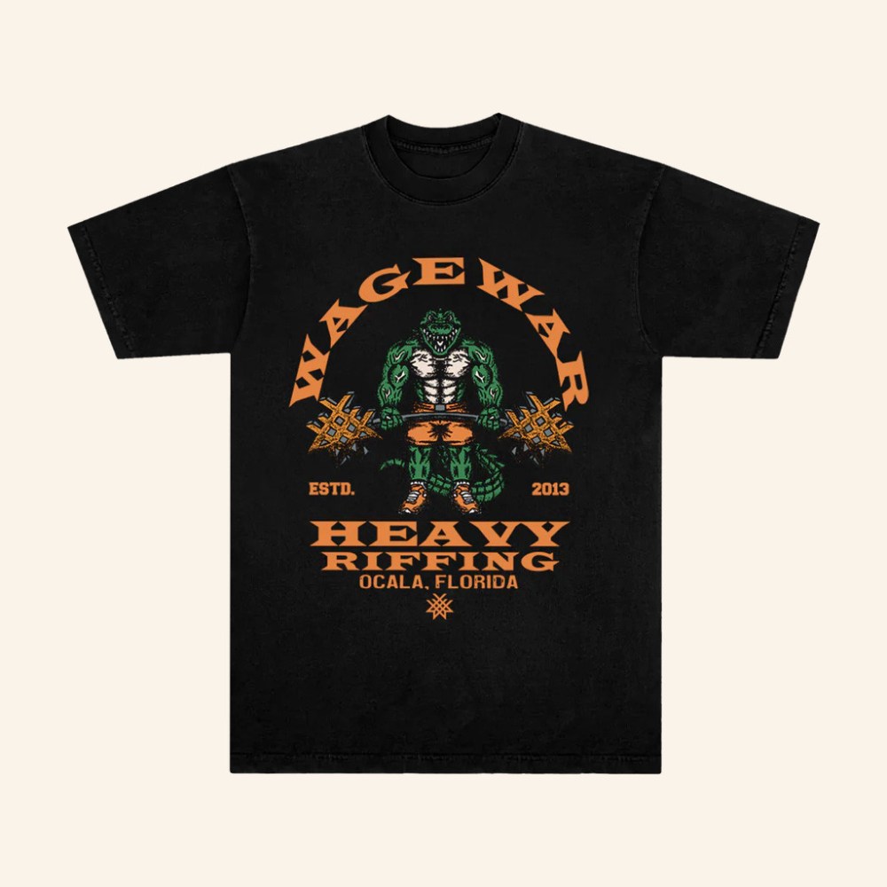 Wage War Merch Heavy Riffing T-Shirt Christmas Presents For Boyfriend
