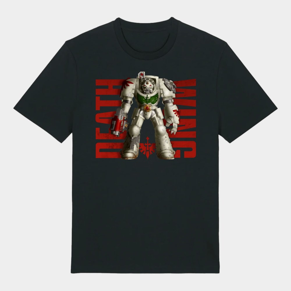 Warhammer Merch Dark Angels Deathwing Black T-Shirt Birthday Gift For Friends