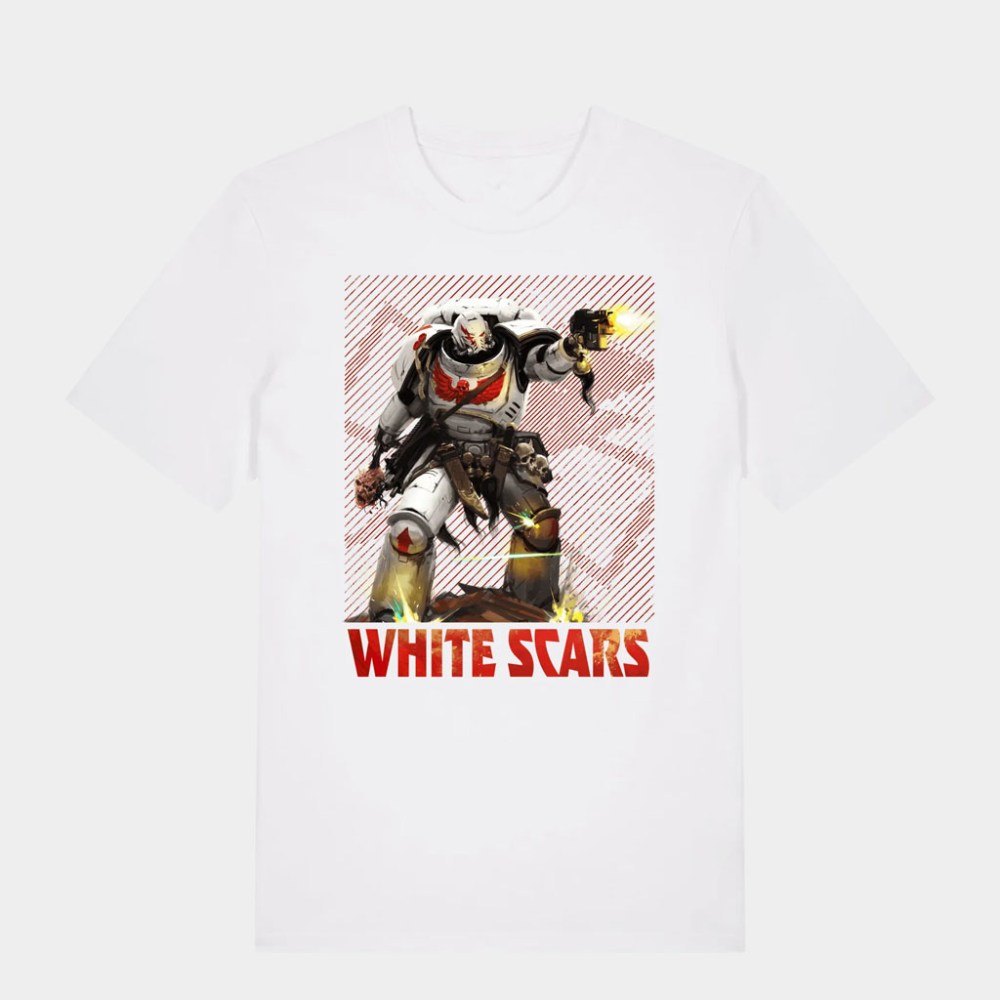 Warhammer Merch Warhammer 40 000 White Scars T-Shirt Gifts For Brother Game Lovers