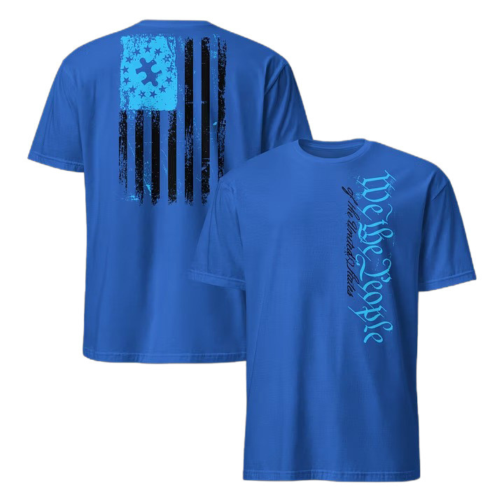 We The People Of The United States T-Shirt Autism Awareness Clothing Gift For Her