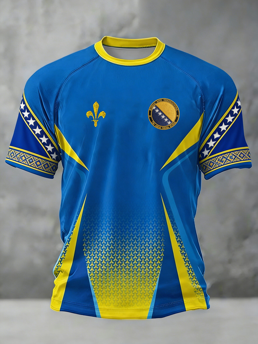 Welcome To Fifa World Cup 2026 T-Shirt Bosnia Flag Apparel Football Fan Gift