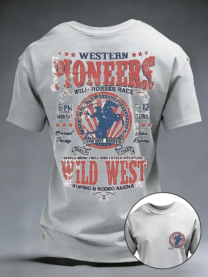 Western Pioneers T Shirt Houston Wild West Gift For Texas Rodeo Fans