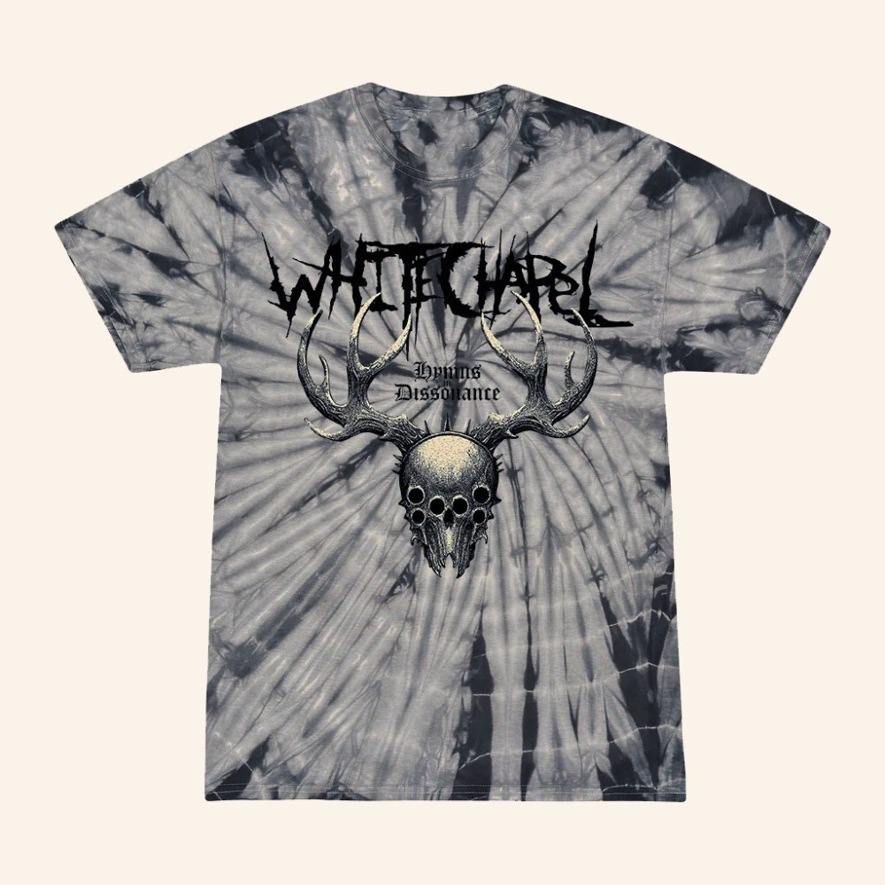 Whitechapel Band Merch Dissonance Spider Grey Tie Dye T-Shirt Gifts For Father
