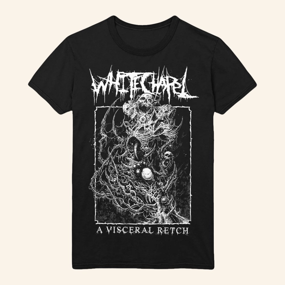 Whitechapel Merch A Visceral Retch Black T-Shirt Gifts For Husband
