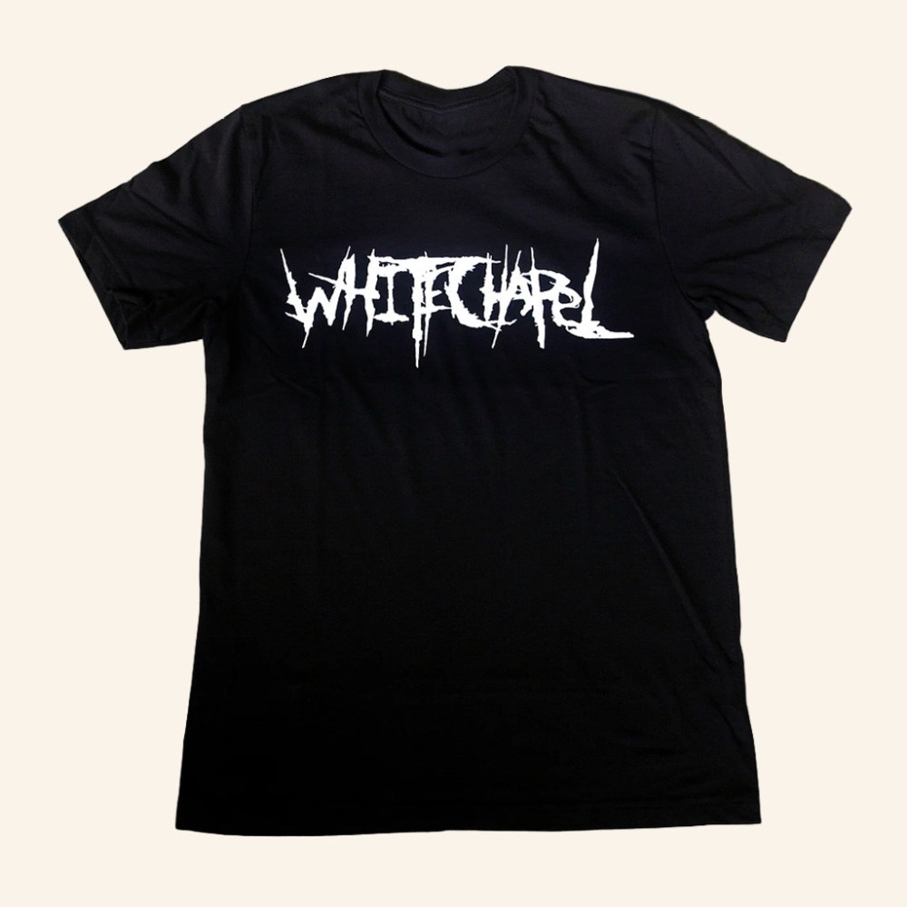 Whitechapel Merch Classic Logo Black T-Shirt Christmas Gift Ideas For Him