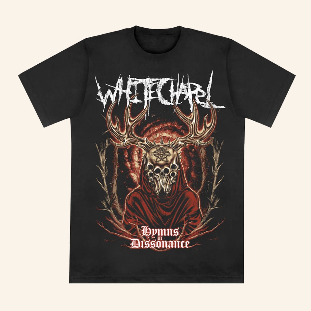 Whitechapel Merch Hymns Black T-Shirt Christmas Presents For Him