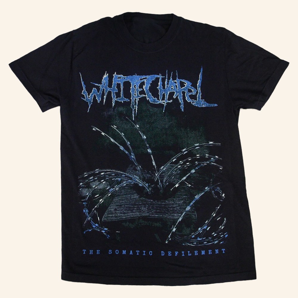 Whitechapel Merch The Somatic Defilement Vintage Black T-Shirt Birthday Gift For Husband