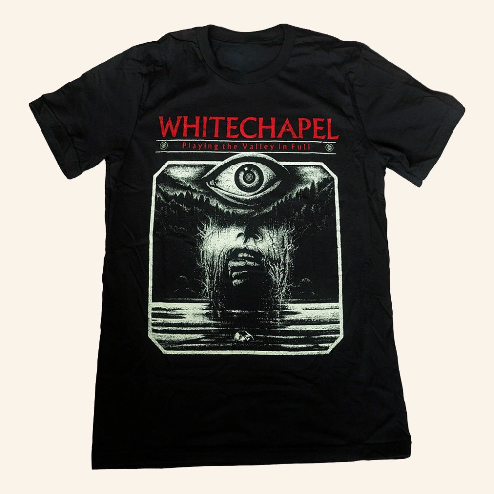 Whitechapel Merch Valley Eye Black T-Shirt Gift Ideas For Father