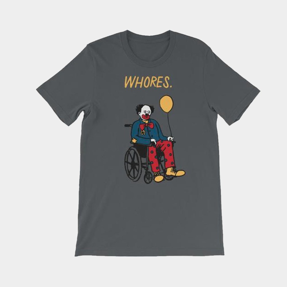 Whores Band Merch Sad Clown T-Shirt Whores Shirt Gifts For Rock Band Fans