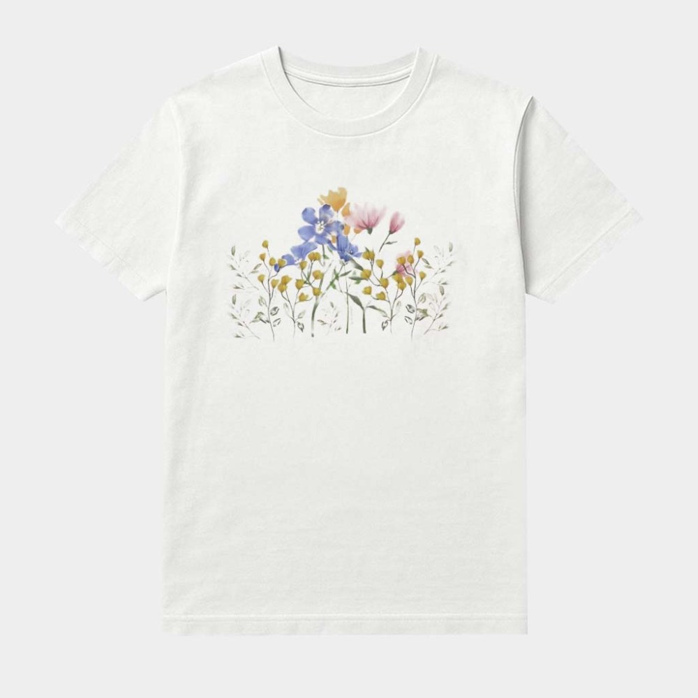 Wildflower Shirt Cottagecore Shirt Botanical Floral Clothing Unique Gifts For Wife
