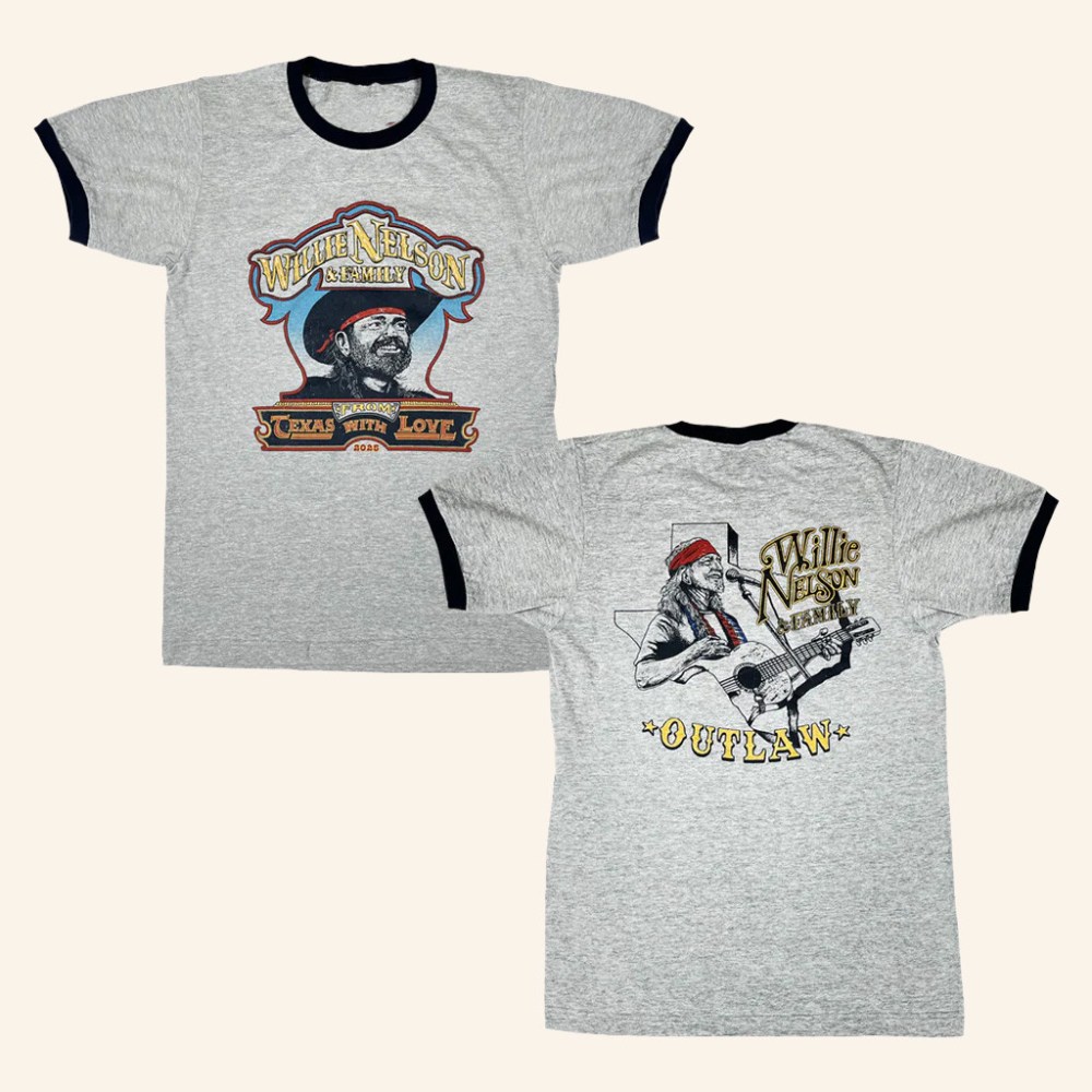 Willie Nelson Merch Willie 2025 Sketch Tour Shirt Christmas Gift Ideas For Dad
