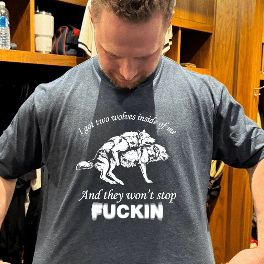 Wolf I Got Two Wolves Inside Of Me And They Won't Stop F Shirt Gift Ideas For Husband