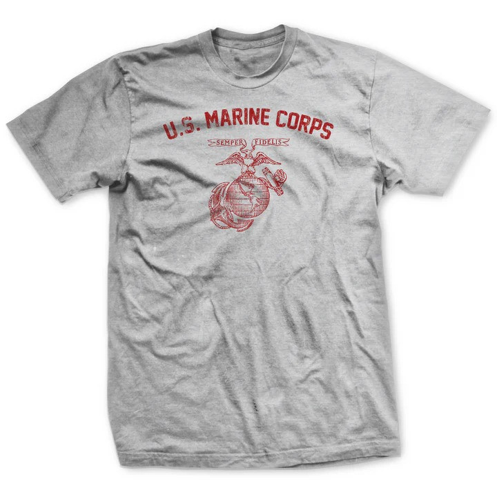 World War II T Shirt United States Marine Corps Heritage Apparel Gift For Veterans And Him