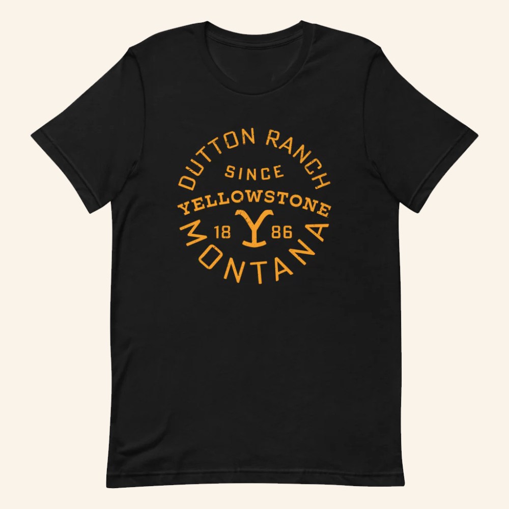 Yellowstone Merch Yellowstone Dutton Ranch Montana T-Shirt Best Christmas Gifts For Dad