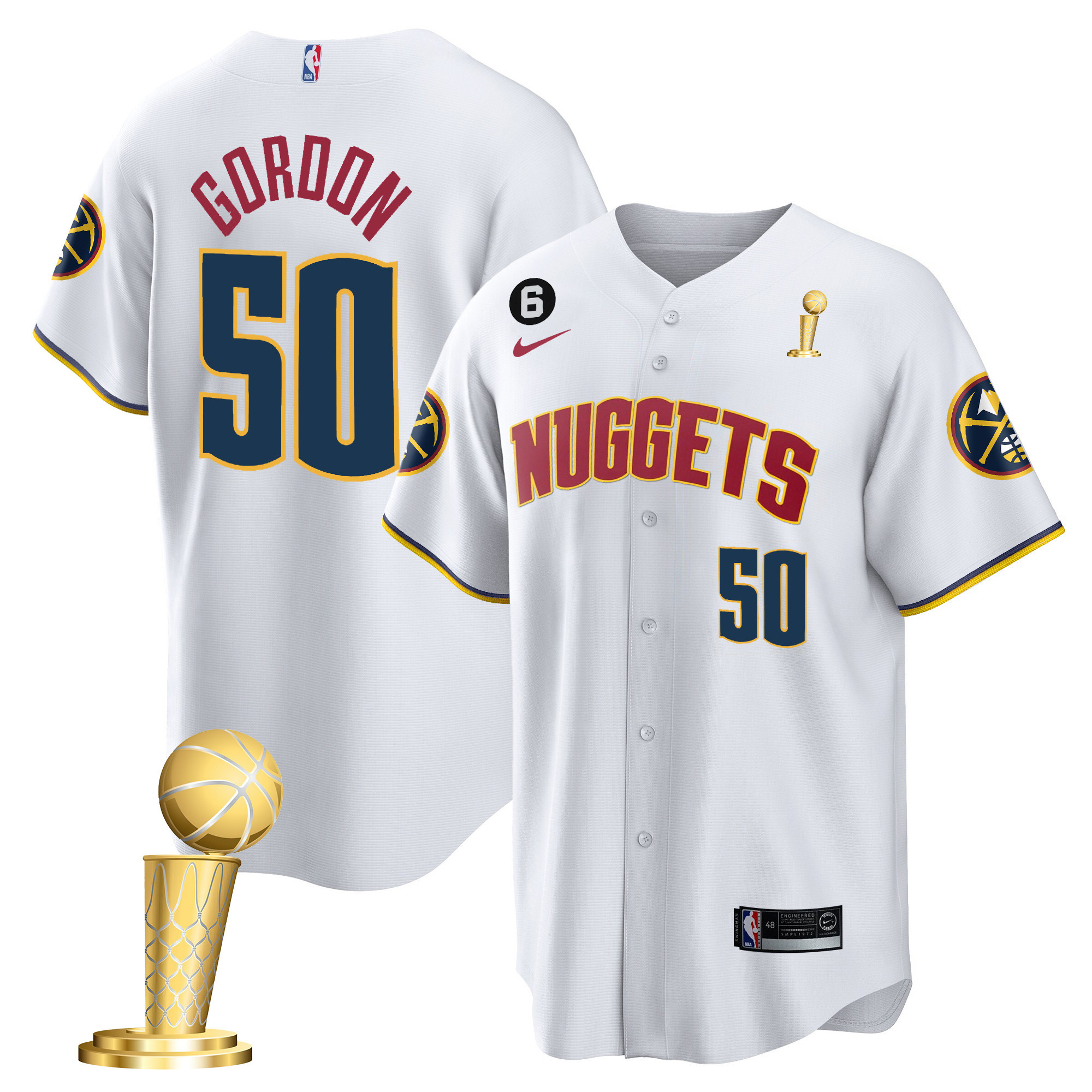 Aaron Gordon Men's Denver Nuggets 2023 Champions Cool Base Association Jersey - All Stitched