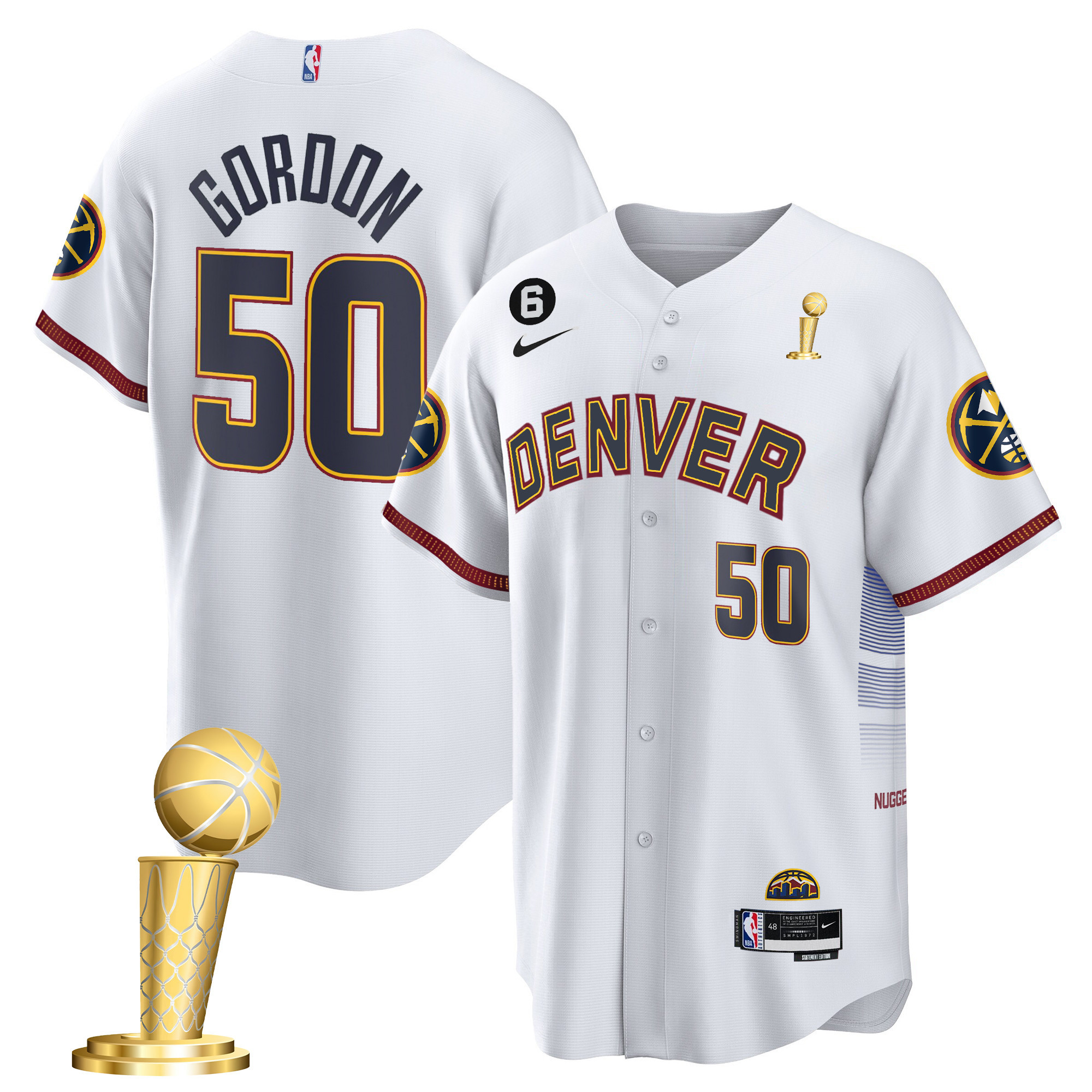 Aaron Gordon Men's Denver Nuggets 2023 Champions Cool Base City Jersey - All Stitched