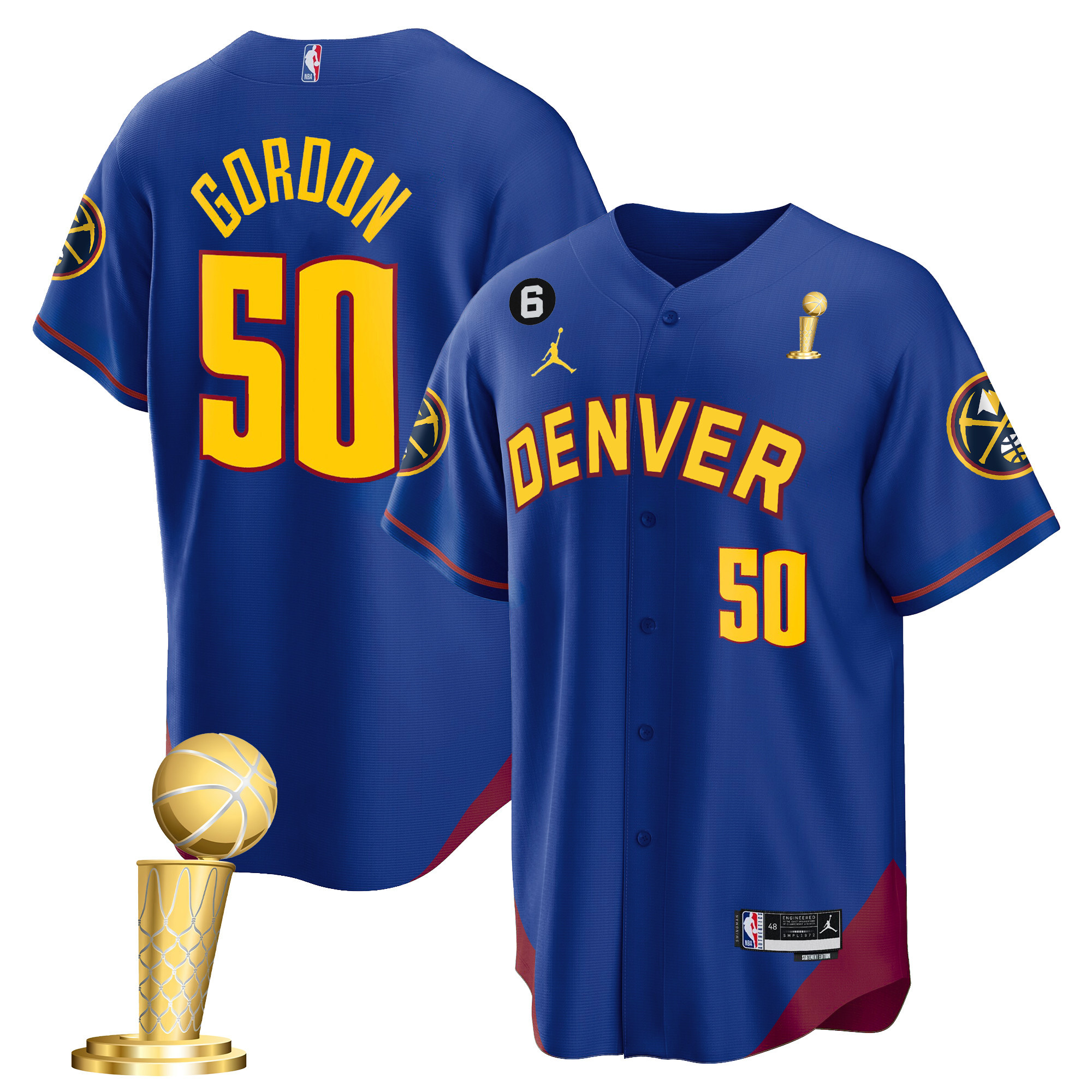 Aaron Gordon Men's Denver Nuggets 2023 Champions Cool Base Statement Jersey - All Stitched