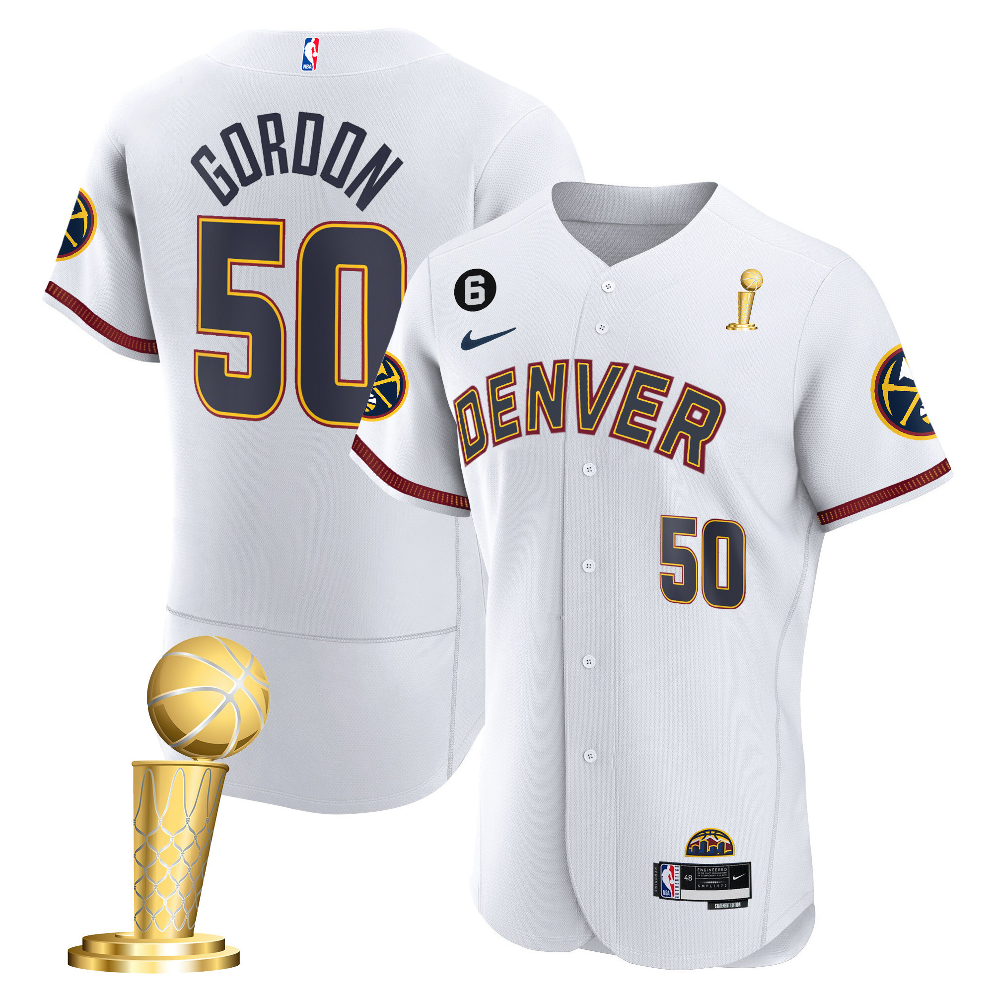 Aaron Gordon Men's Denver Nuggets 2023 Champions Flex Base City Jersey - All Stitched