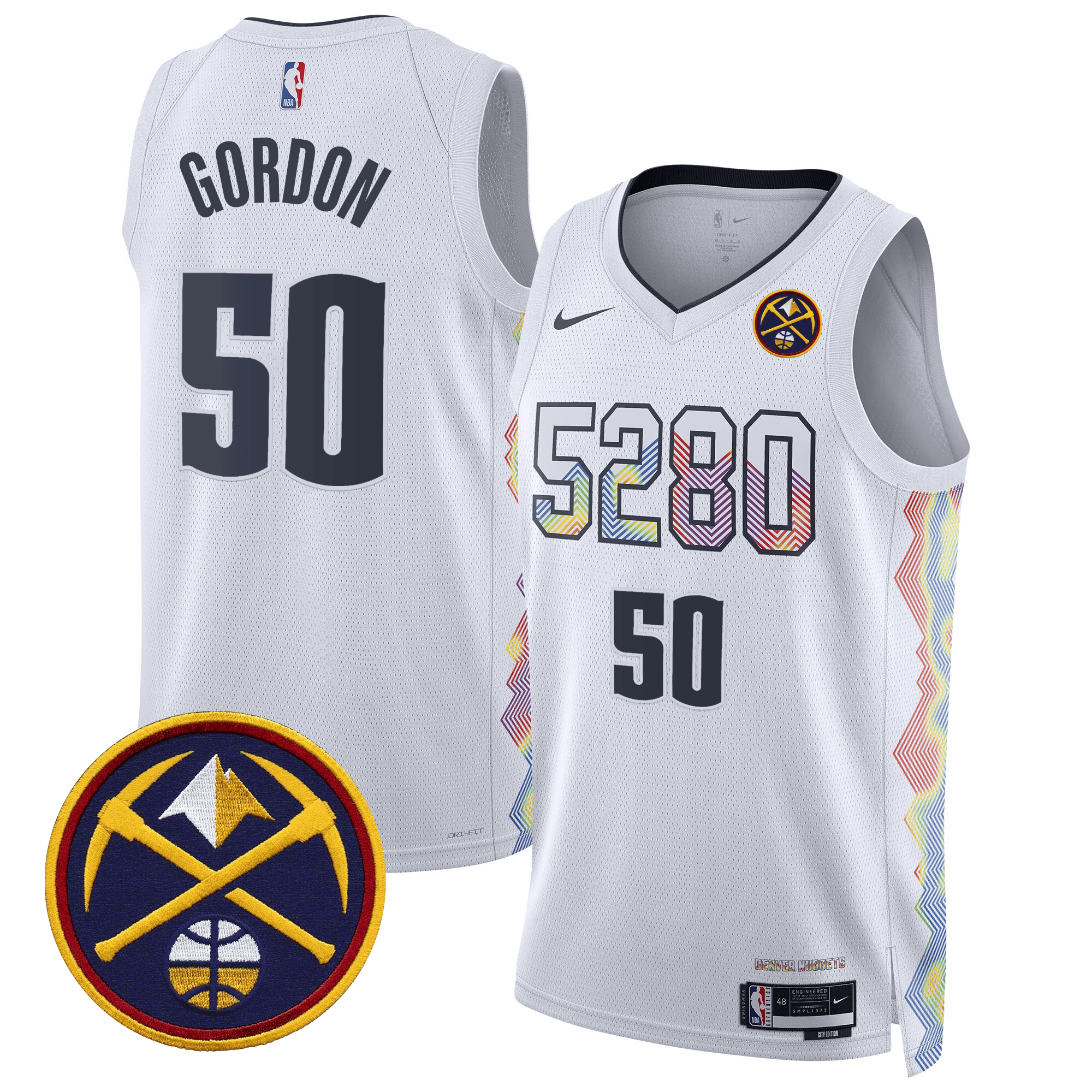 Aaron Gordon Men's Denver Nuggets Swingman 24/25 City Jersey - All Stitched