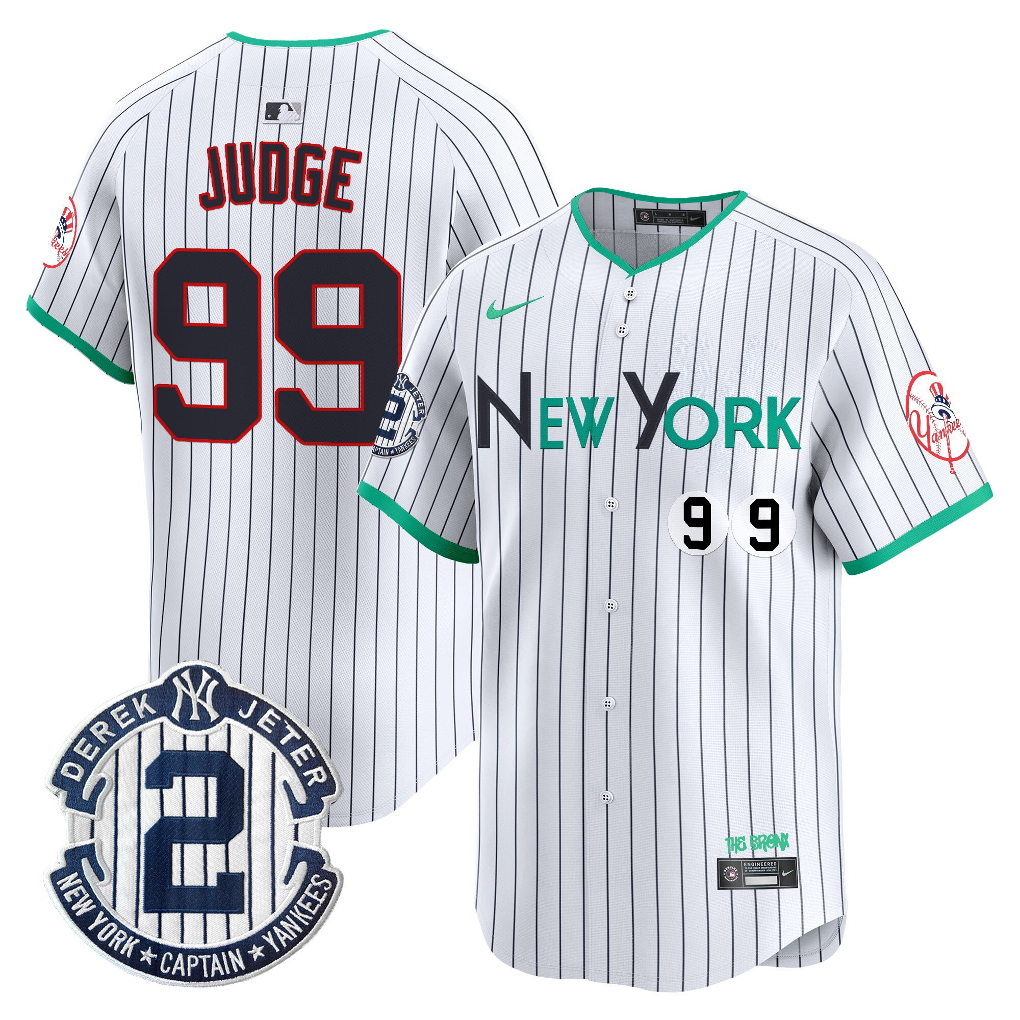 Aaron Judge Men's New York Yankees City Connect Vapor Premier Limited Pinstripe Jersey - All Stitched