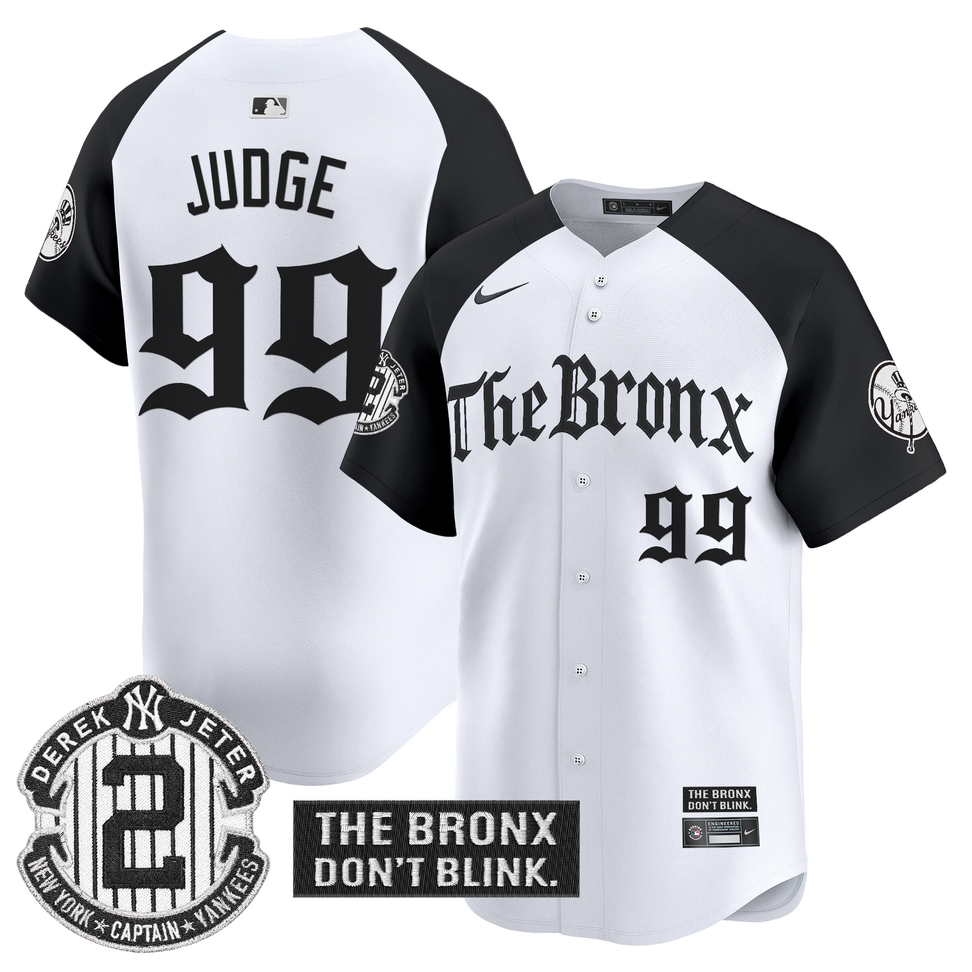 Aaron Judge Men's New York Yankees 'The Bronx - Gothic Ink Drop Edition Vapor Premier Limited Alternate Jersey - All Stitched