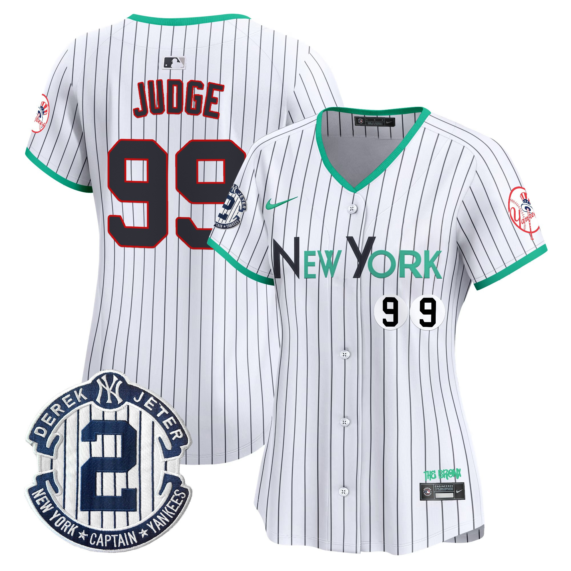 Aaron Judge Women's New York Yankees City Connect Vapor Premier Limited Pinstripe Jersey - All Stitched