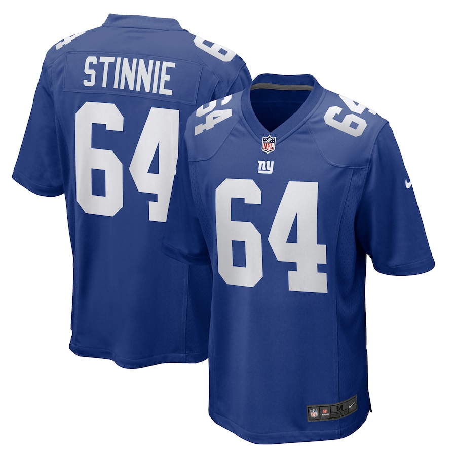 Aaron Stinnie Men's New York Giants Game Royal Men Jersey