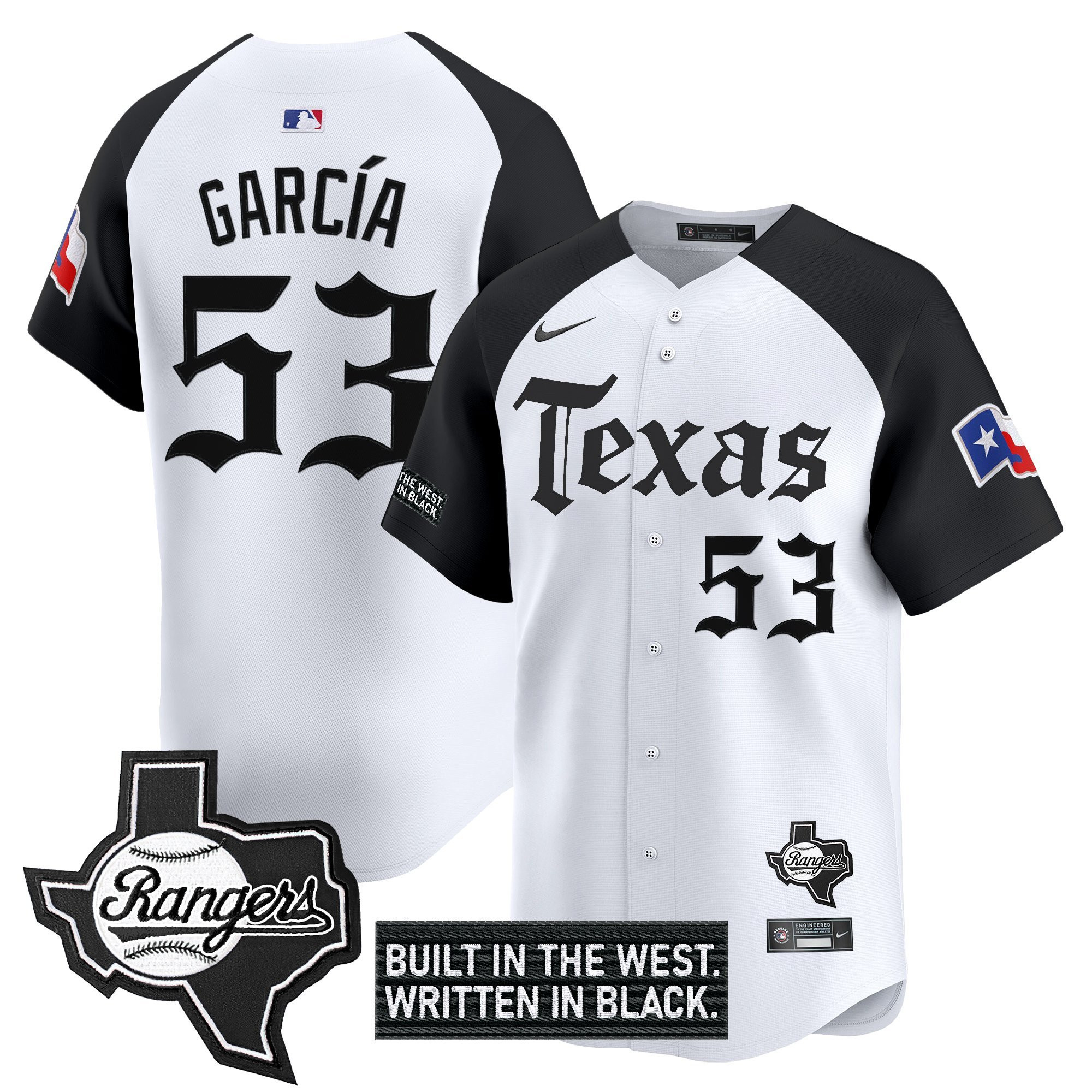 Adolis Garcia Men's Texas Rangers Gothic Frontier Edition Vapor Premier Limited Alternate Jersey - All Stitched