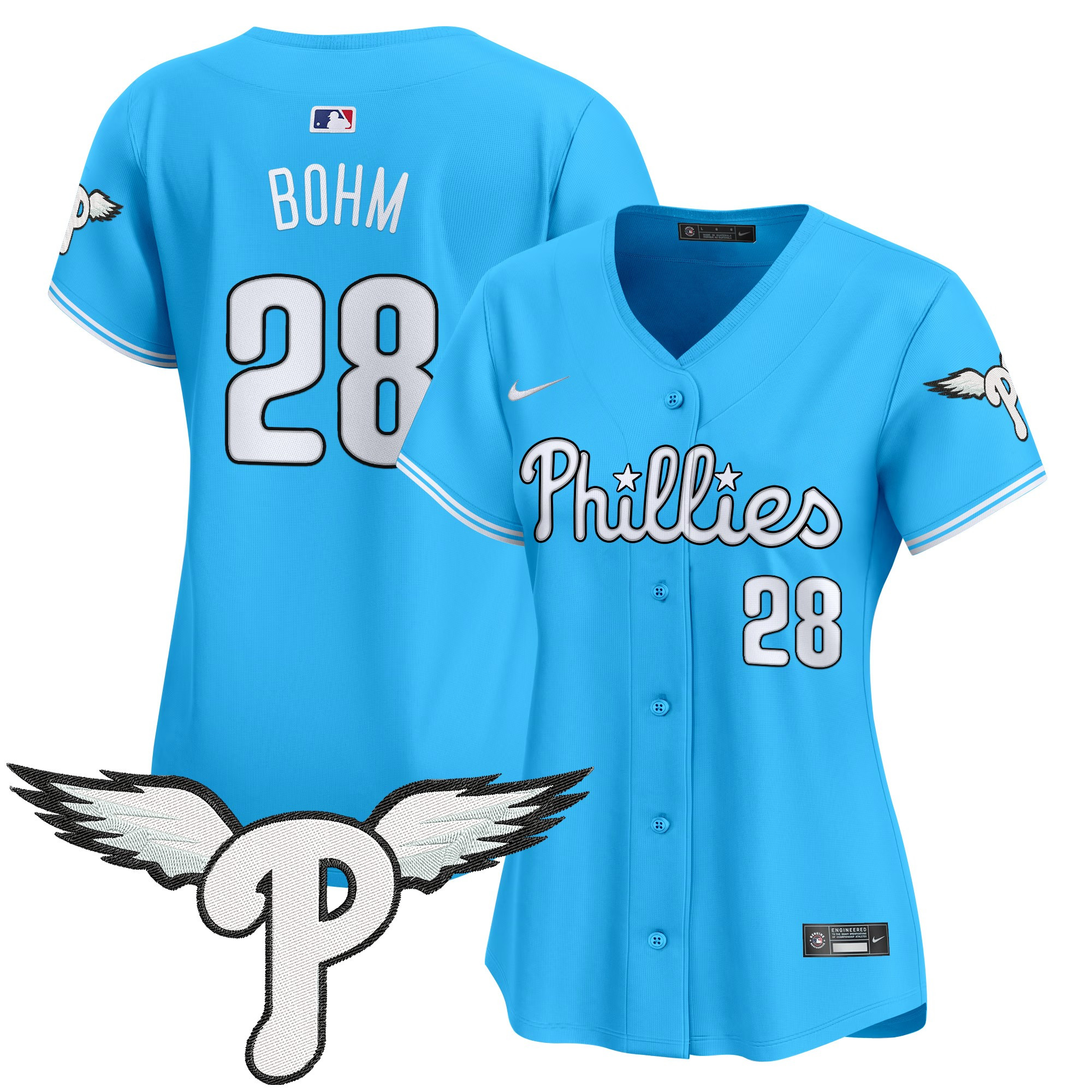 Alec Bohm Women's Philadelphia Phillies 2025 Vapor Premier Limited Blue Jersey - All Stitched