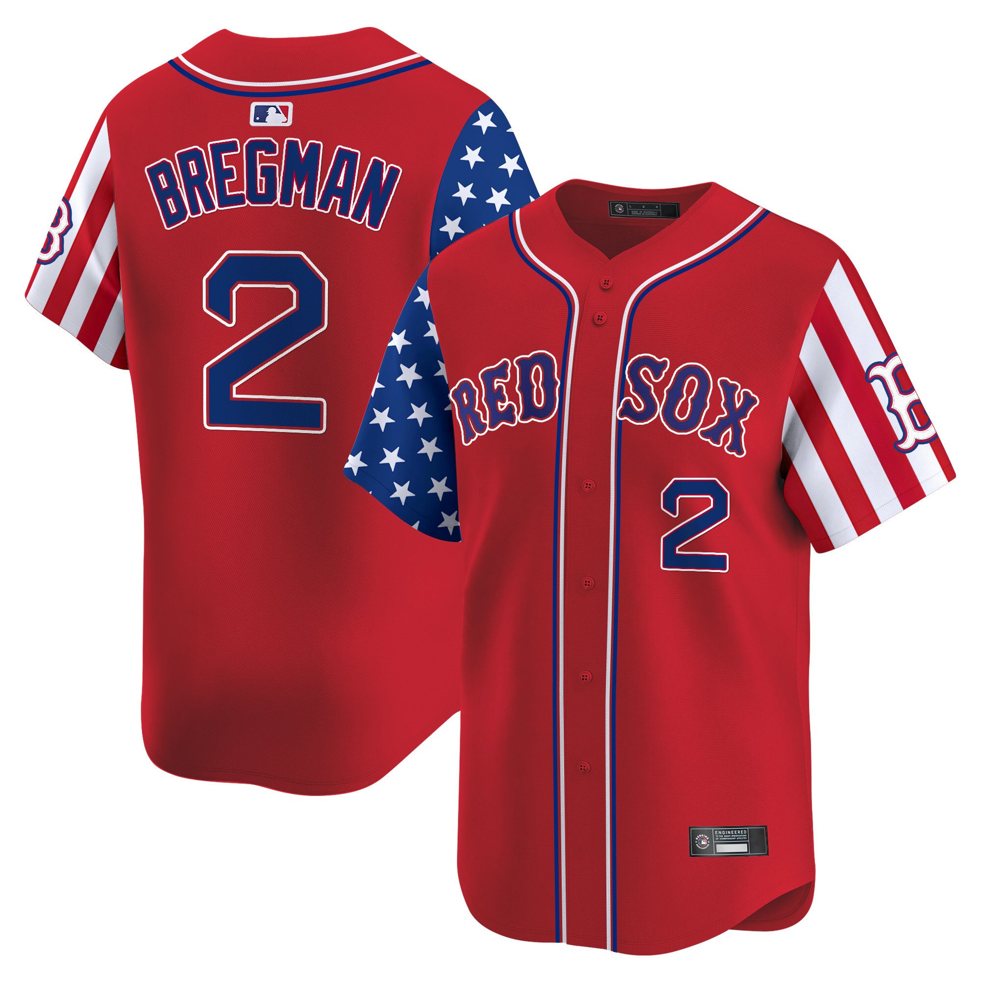 Alex Bregman Men's Boston Red Sox 2025 Memorial Day Vapor Premier Limited Red Jersey - All Stitched
