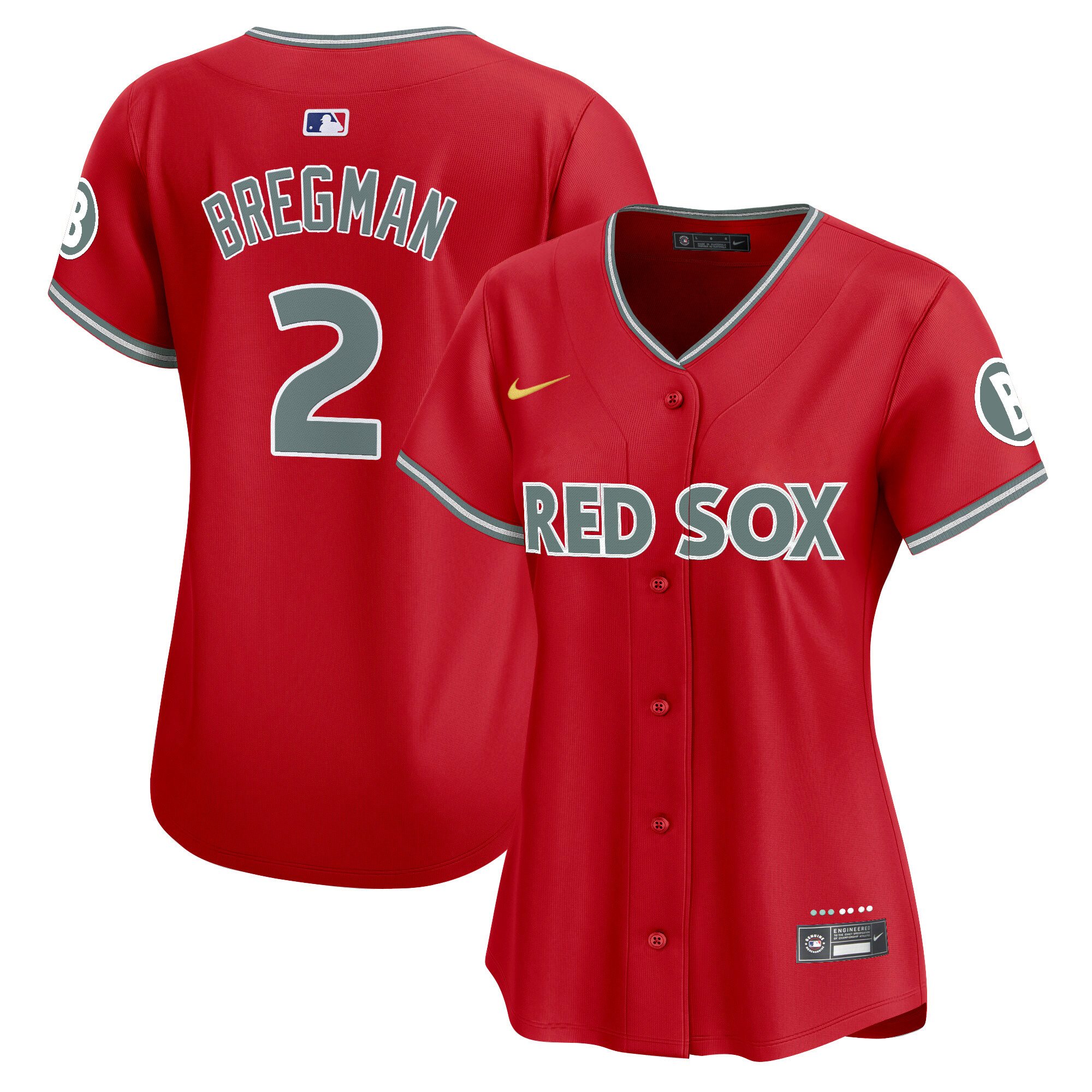 Alex Bregman Women's Boston Red Sox 2025 City Connect Vapor Premier Limited Red Jersey - All Stitched