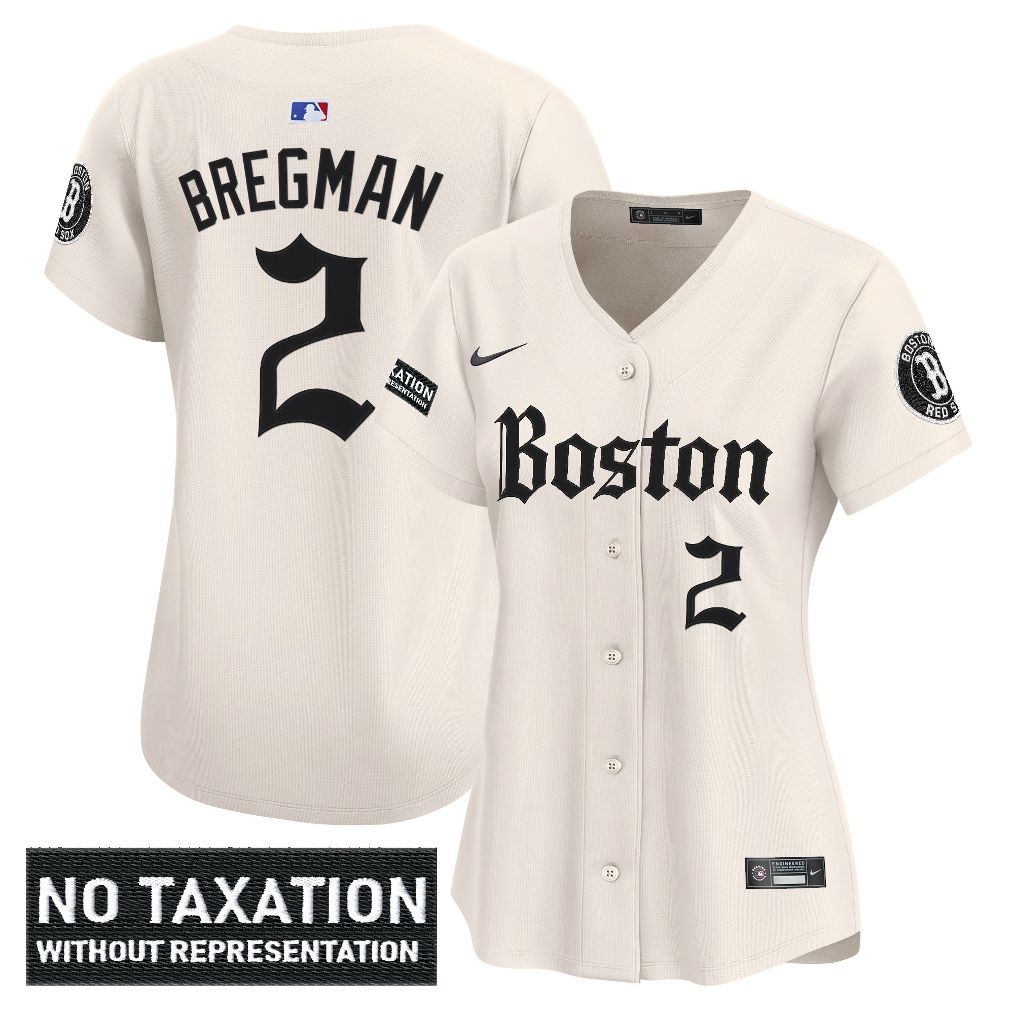 Alex Bregman Women's Boston Red Sox Retro Newspaper Edition Vapor Premier Limited Retro Newspaper Jersey - All Stitched