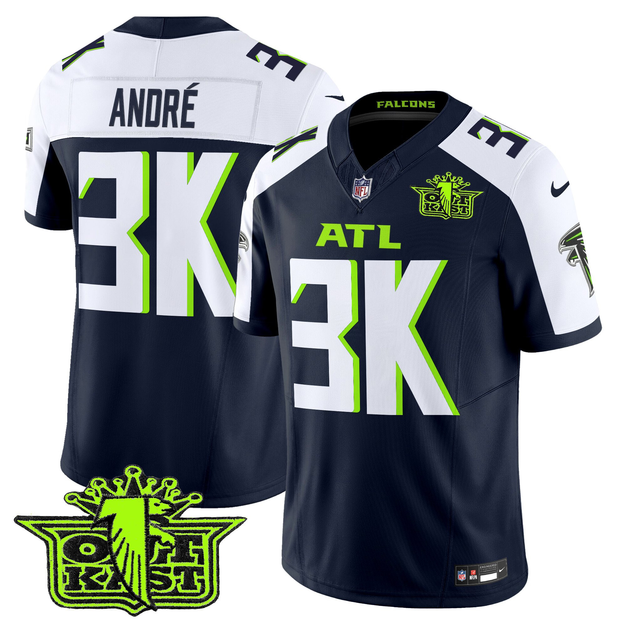 AndrÃƒÆ’Ã‚Â© Men's Outkast x Atlanta Falcons 2025 Atliens Vapor Limited Atliens Alternate Jersey - All Stitched