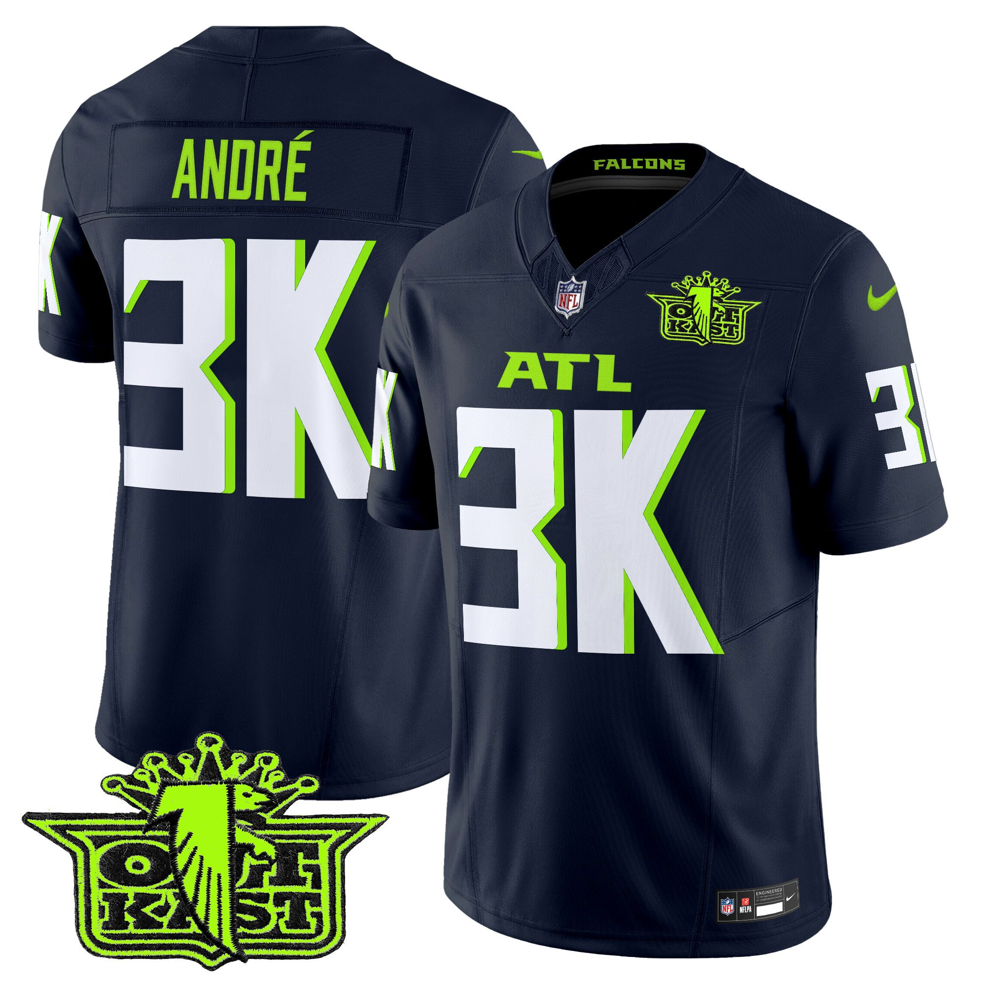 AndrÃƒÆ’Ã‚Â© Men's Outkast x Atlanta Falcons 2025 Atliens Vapor Limited Atliens Jersey - All Stitched