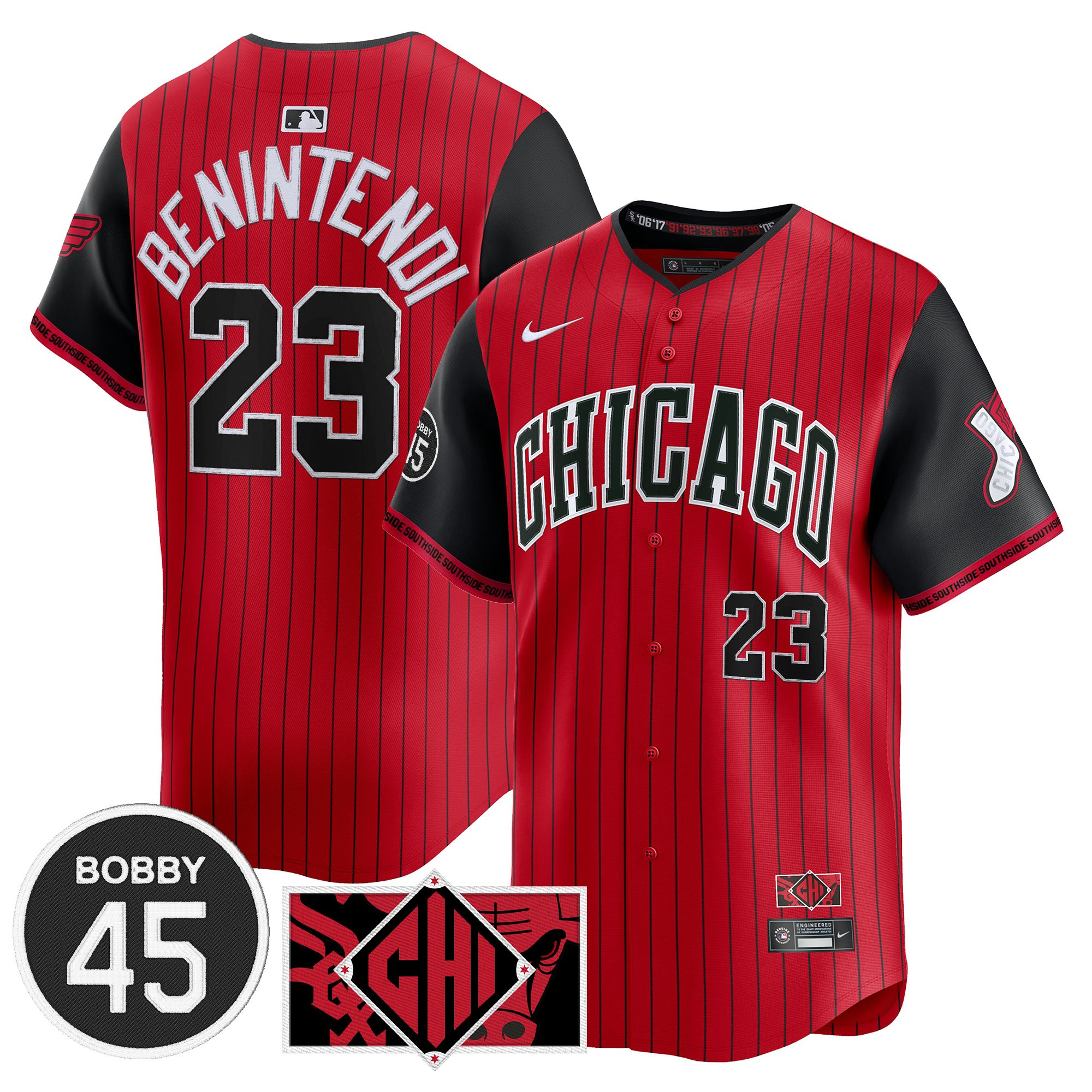 Andrew Benintendi Men's Chicago White Sox Bobby Jenks Vapor Premier Limited City Connect Jersey - All Stitched