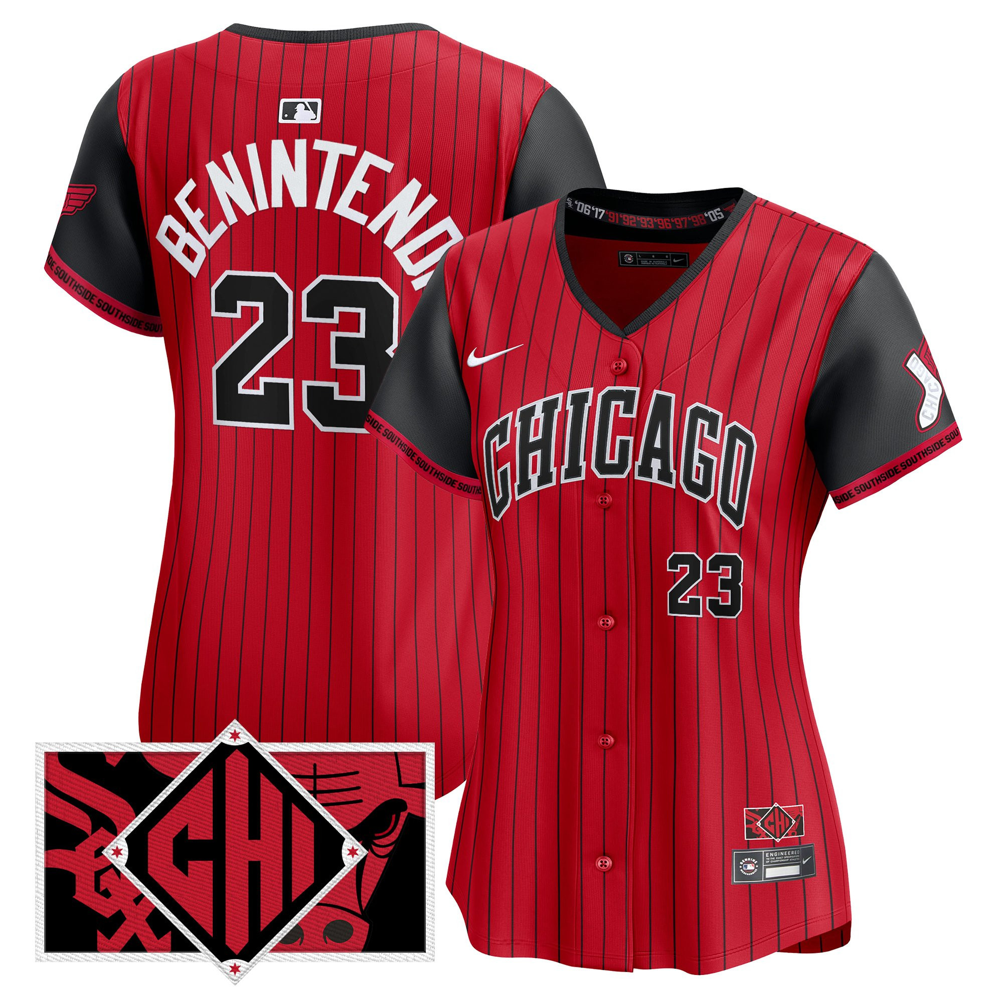 Andrew Benintendi Women's Chicago White Sox 2025 City Connect Vapor Premier Limited Red Jersey - All Stitched