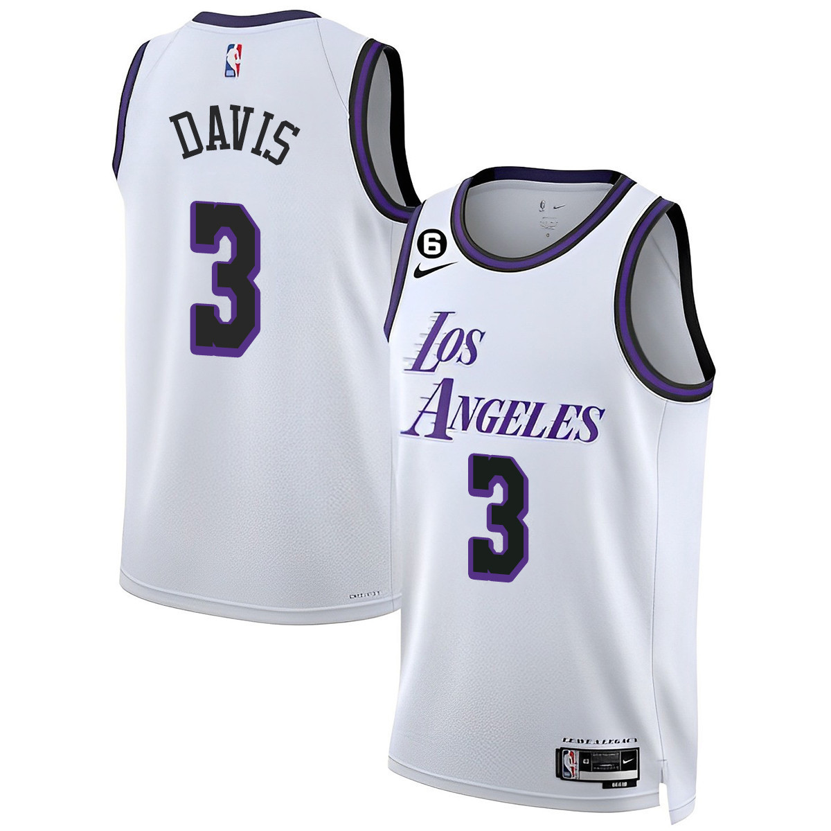 Anthony Davis Men's Los Angeles Lakers 2023 City Jersey Collection - All Stitched