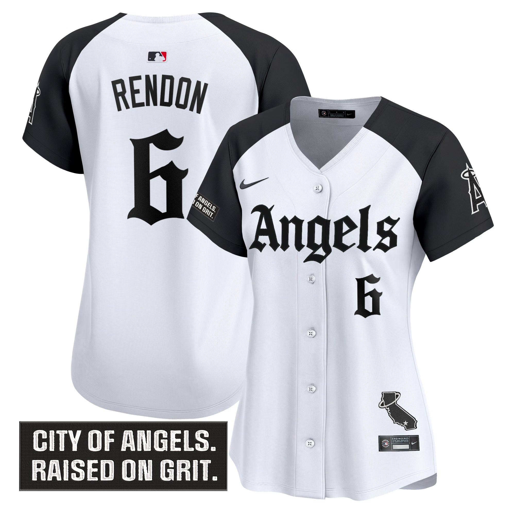 Anthony Rendon Women's Los Angeles Angels Gothic Halo Edition Vapor Premier Limited Alternate Jersey - All Stitched
