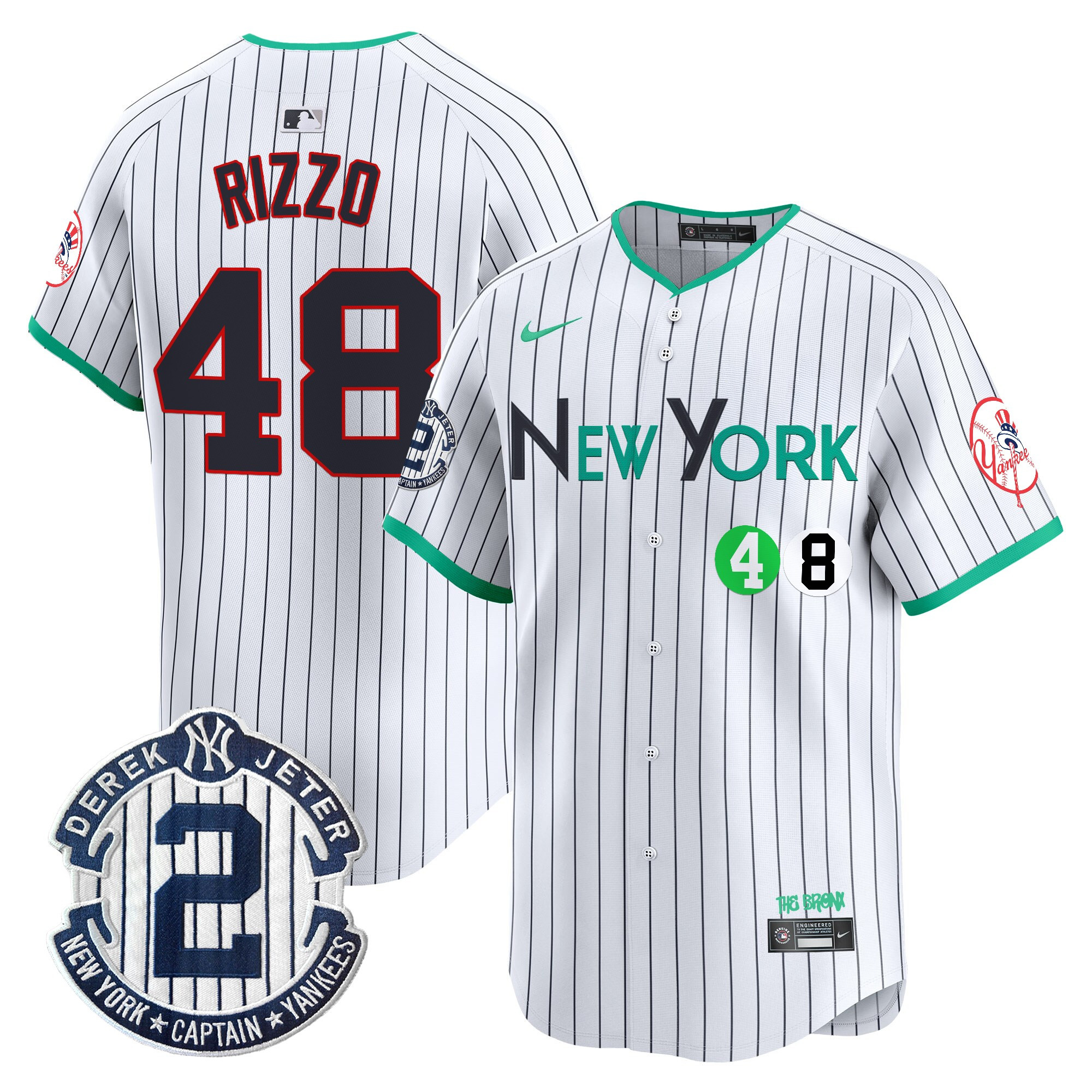 Anthony Rizzo Men's New York Yankees City Connect Vapor Premier Limited Pinstripe Jersey - All Stitched