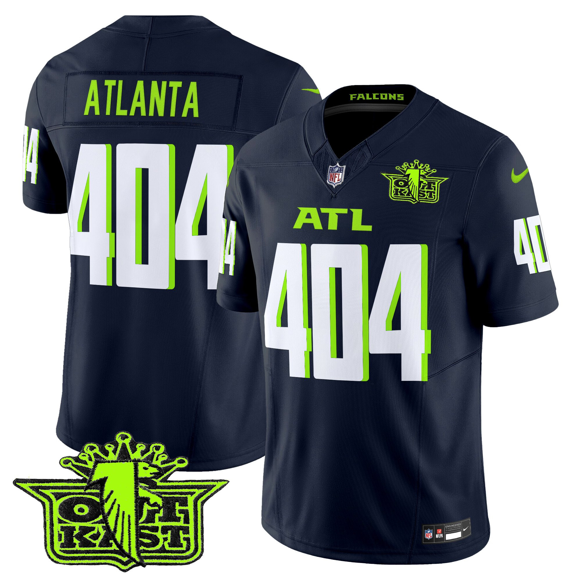 Atlanta 404 Men's Outkast x Atlanta Falcons 2025 Atliens Vapor Limited Atliens Jersey - All Stitched