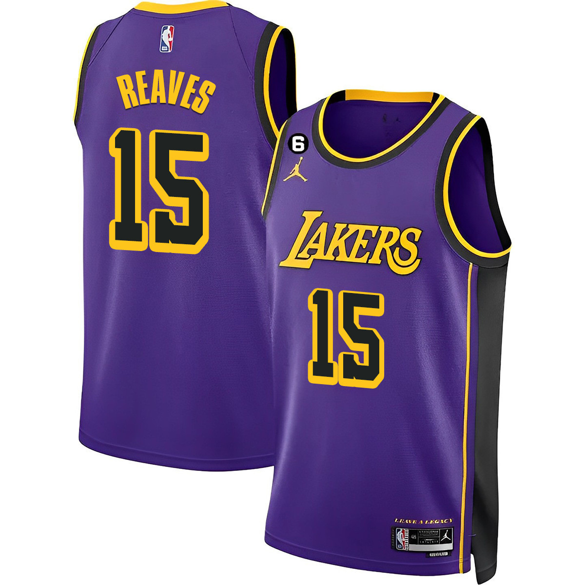 Austin Reaves Men's Los Angeles Lakers 2023 Purple Jersey Collection - All Stitched